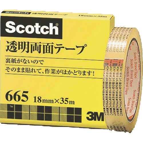 3M 透明両面テープ ライナーなし 18mmX35