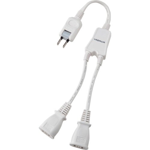 YAZAWA ACアダプター用2分配延長コード2個