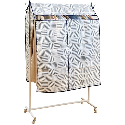 アイメディア ハンガーラックカバー 北欧柄