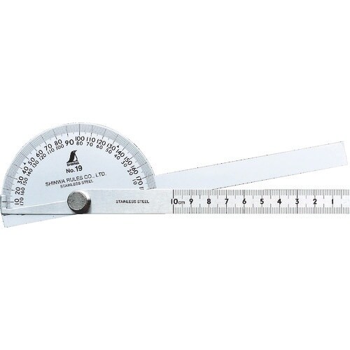 シンワ プロトラクターNo.19 シルバー2本竿