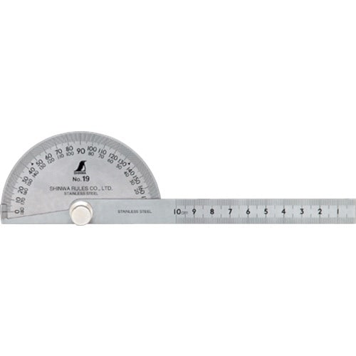 シンワ ステンプロトラクターNO.19