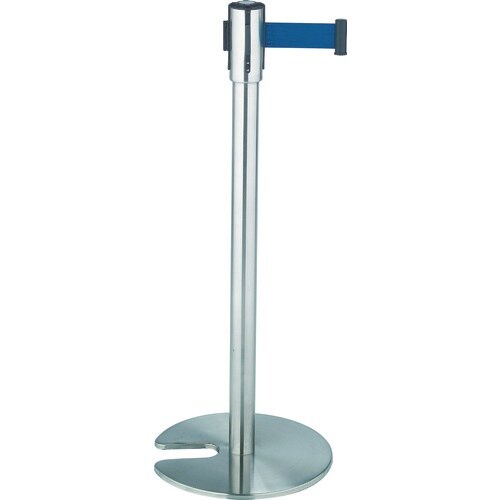 テラモト ベルトパーテーションスタンドD(ステン)