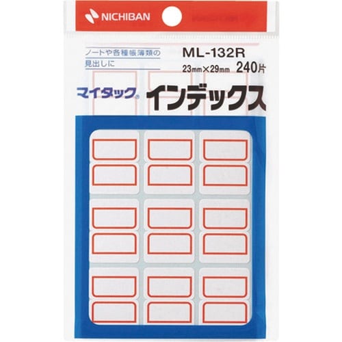 ニチバン マイタックインデックス(アカ) ML−1