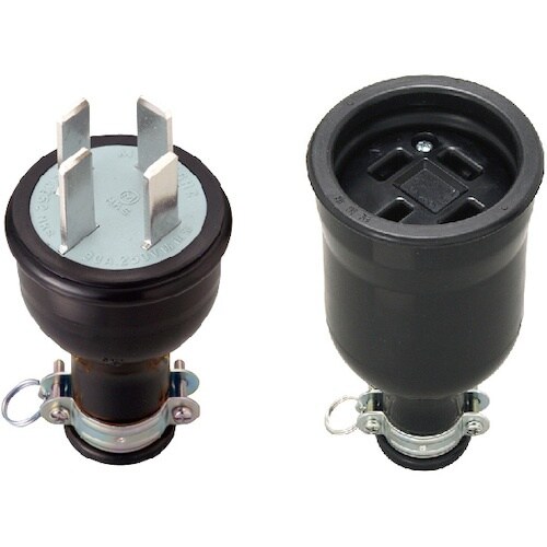 明工 接地3P 30A 防水コネクター(組) (M