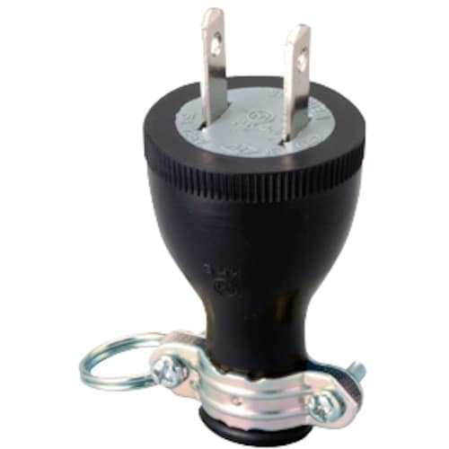 明工 丸形ゴムプラグ(アース穴付)