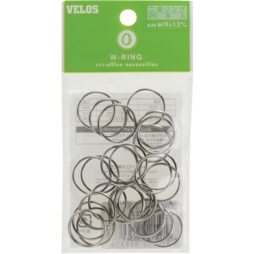 VELOS 二重リング 19mm 25本入