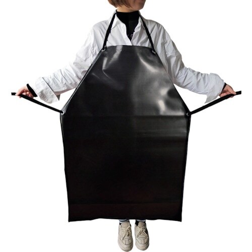 セーフラン 防水防油エプロン 黒