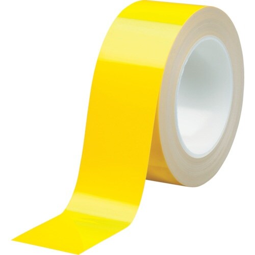 ミドリ安全 ベルデビバハードテープ 黄 50mmX