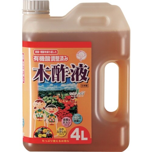 トヨチュー 有機酸調整済木酢液4L