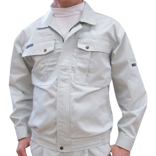 TEAGLES 綿混ブルゾン シルバーグレー LL