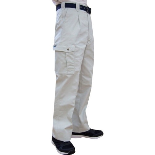 TEAGLES 綿混カーゴパンツ シルバーグレー