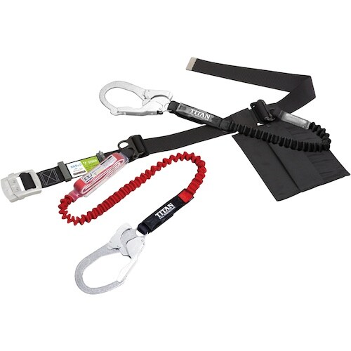 タイタン 胴ベルト型伸縮ロープ式 ダブル 軽量スラ