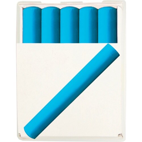 シンワ 工事用 チョーク 青 10本入 プラケース