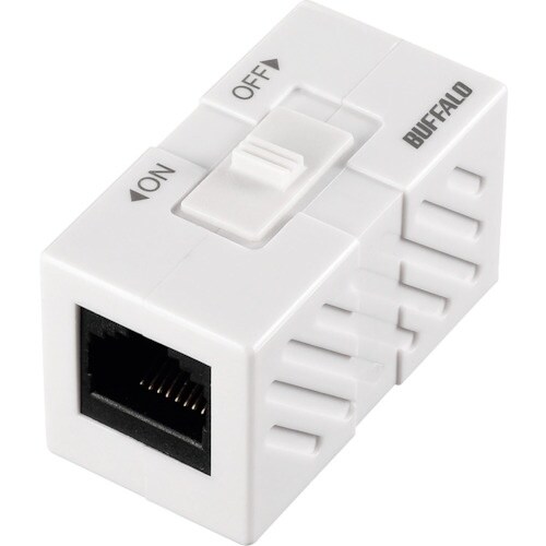 BUFFALO RJ45スイッチ付き中継コネクター