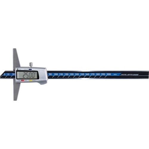 シンワ デジタルデップスゲージ 200mm ホール