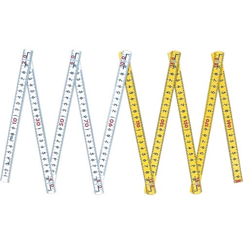 シンワ ファイバー折尺 10折2m cm表示