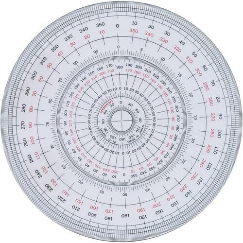 ウチダ 全円分度器 12cm型