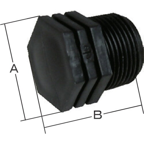 IWA 樹脂(PP)製 配管継手 プラグ