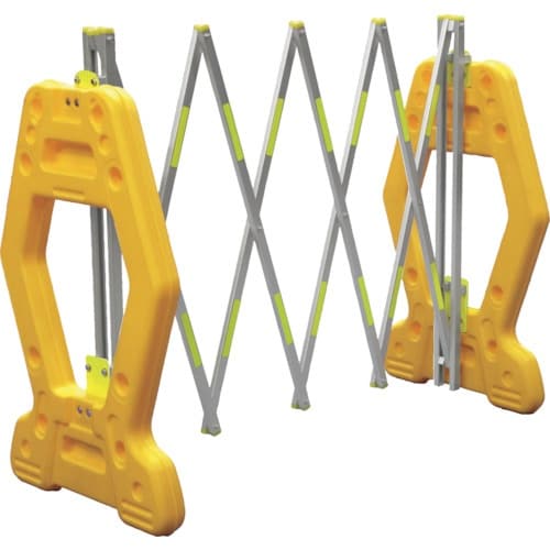 安全興業 現場用簡易アルミゲート AZゲート黄(反