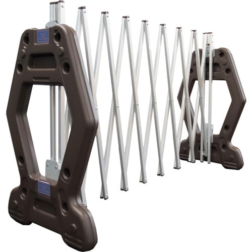 安全興業 現場用簡易アルミゲート AZゲート茶(反