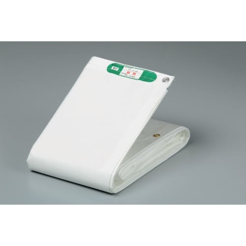 萩原 ターピー PE防炎シート ホワイト 5.4m