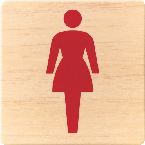 光 ドームサイン 木目 女マーク