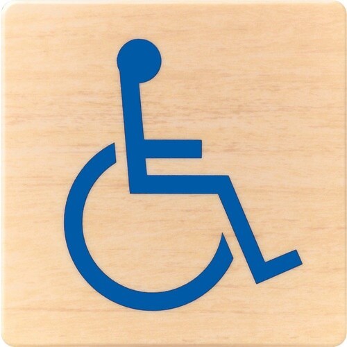 光 ドームサイン 木目 身障者マーク