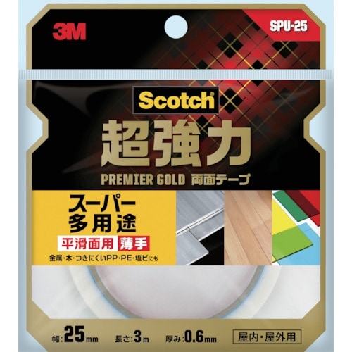 3M スコッチ 超強力両面テープ プレミアゴールド