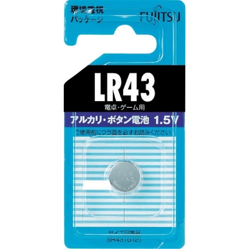 FDK アルカリボタン電池 LR43 (1個=1P
