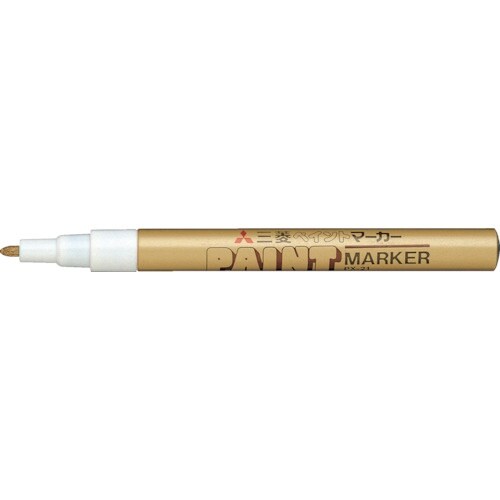 uni ペイントマーカー油性細字 金