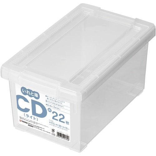 TENMA CDいれと庫(ライト) クリア 175