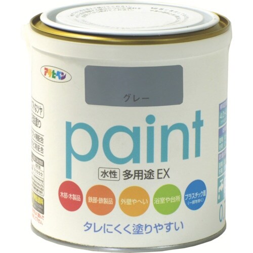 アサヒペン 水性多用途EX0.7L グレー
