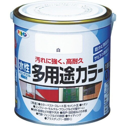 アサヒペン 水性多用途カラー 0.7L 白