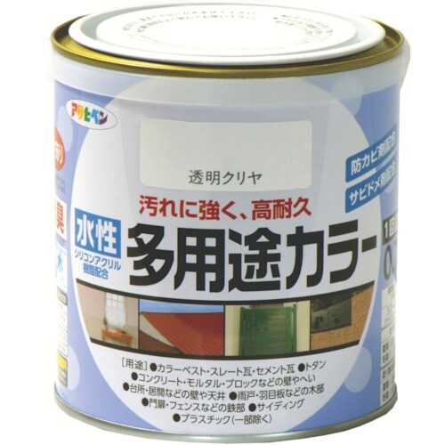 アサヒペン 水性多用途カラー 0.7L クリヤ