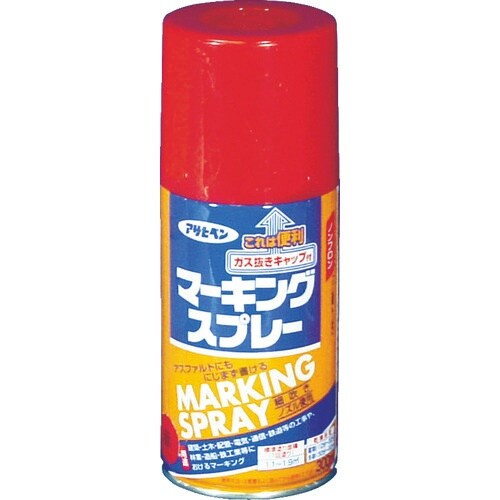 アサヒペン マーキングスプレー300ml 赤