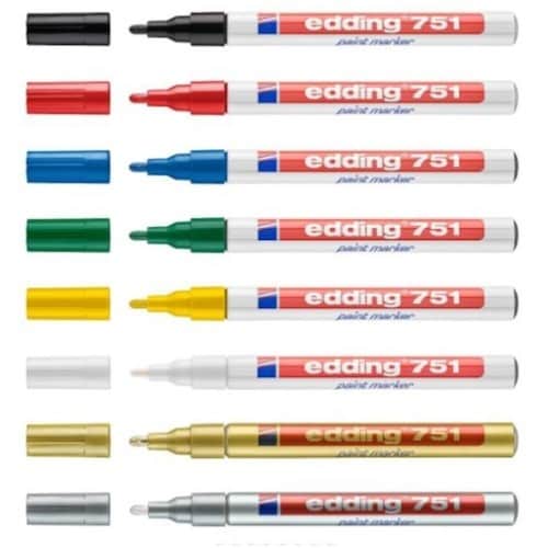 edding 751ペイントマーカー(細字)赤