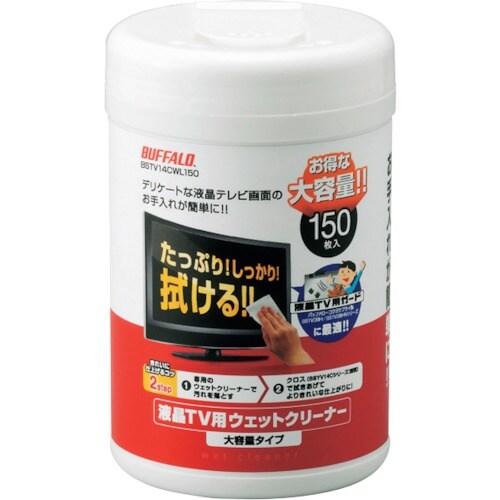 BUFFALO 液晶TV用ウェットクリーナー ボト