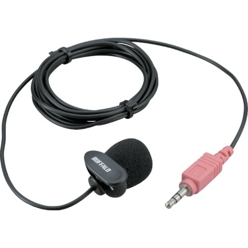 BUFFALO マイクロフォン ミニクリップ ブラ