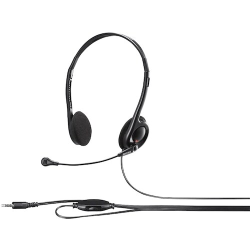 BUFFALO 両耳ヘッドバンド式ステレオヘッドセ