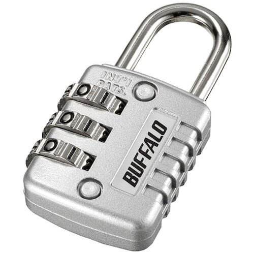 BUFFALO 3桁ダイヤル式南京錠