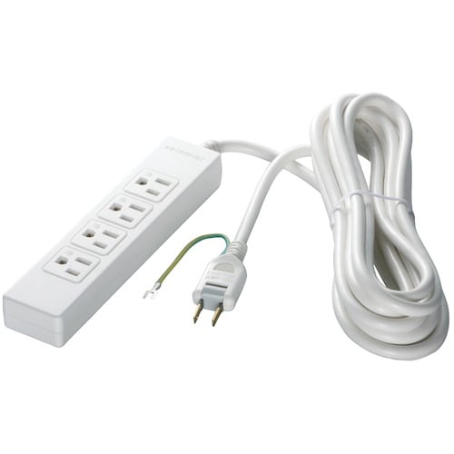 BUFFALO 3ピン式電源タップ 4個口タイプ