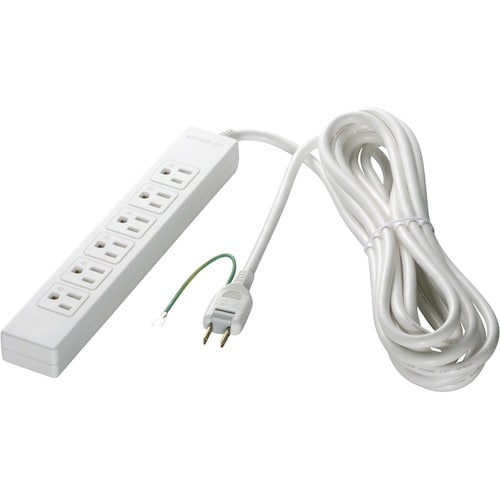 BUFFALO 3ピン式電源タップ 6個口タイプ