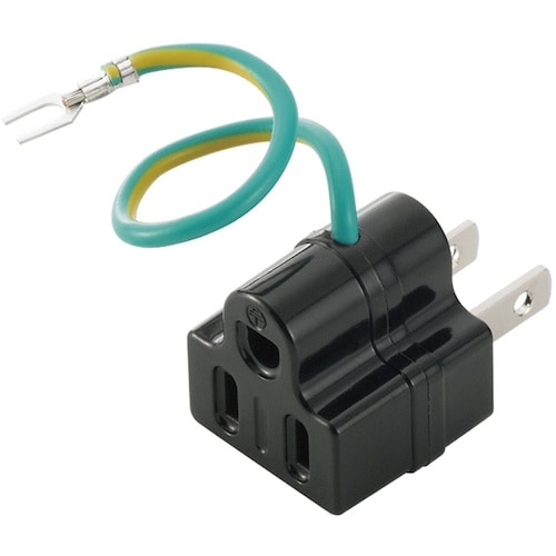 BUFFALO 3ピン⇒2ピン変換アダプター ブラ