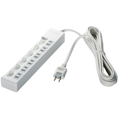 BUFFALO 2ピン式電源タップ 6個口タイプ