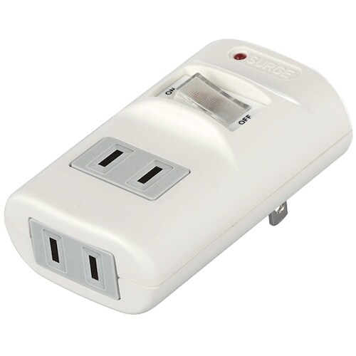 BUFFALO 2分配タップ 集中スイッチ/雷サー