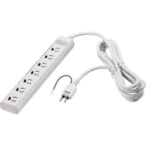 BUFFALO 3ピン式電源タップ 7個口 2m