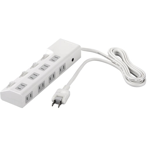 BUFFALO 2ピン式電源タップ 8個口タイプ