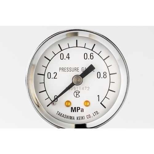 高島 小型圧力計(D枠埋込形・縁なし・中心ネジ・φ