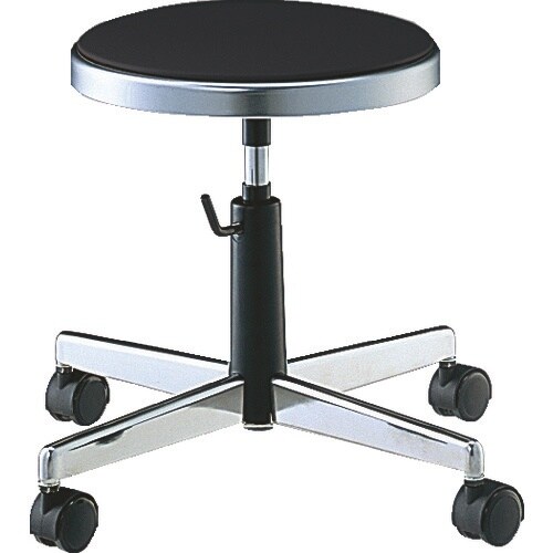 ノーリツ 導電作業チェア 導電ビニールレザー 黒