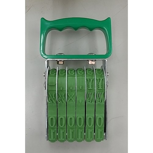 SANBY テクノタッチ回転印 欧文初号6連明朝体